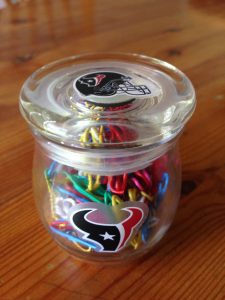 texans paperclip holder
