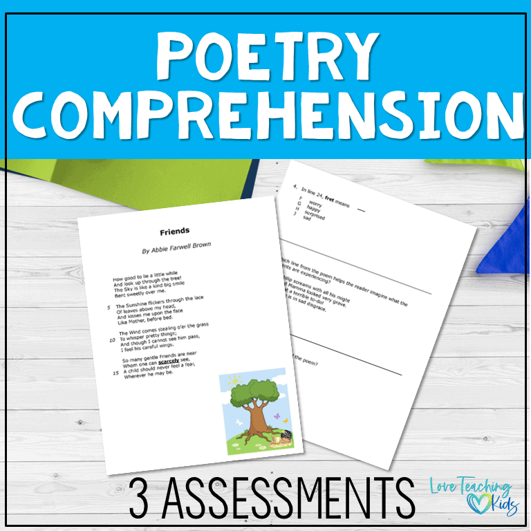 poetry reading comprehension tests